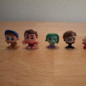 Disney Doorables Lot of 6 Inside Out, Incredibles, Wreck It Ralph